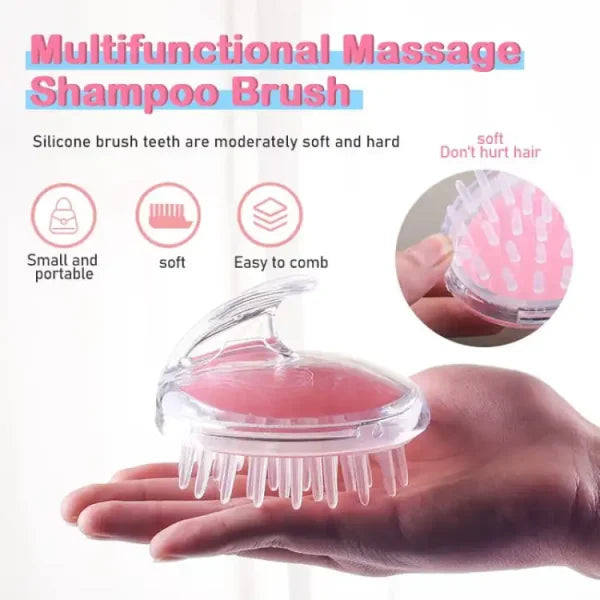 PACK OF 3 Head Scalp Massage Shampoo Brush